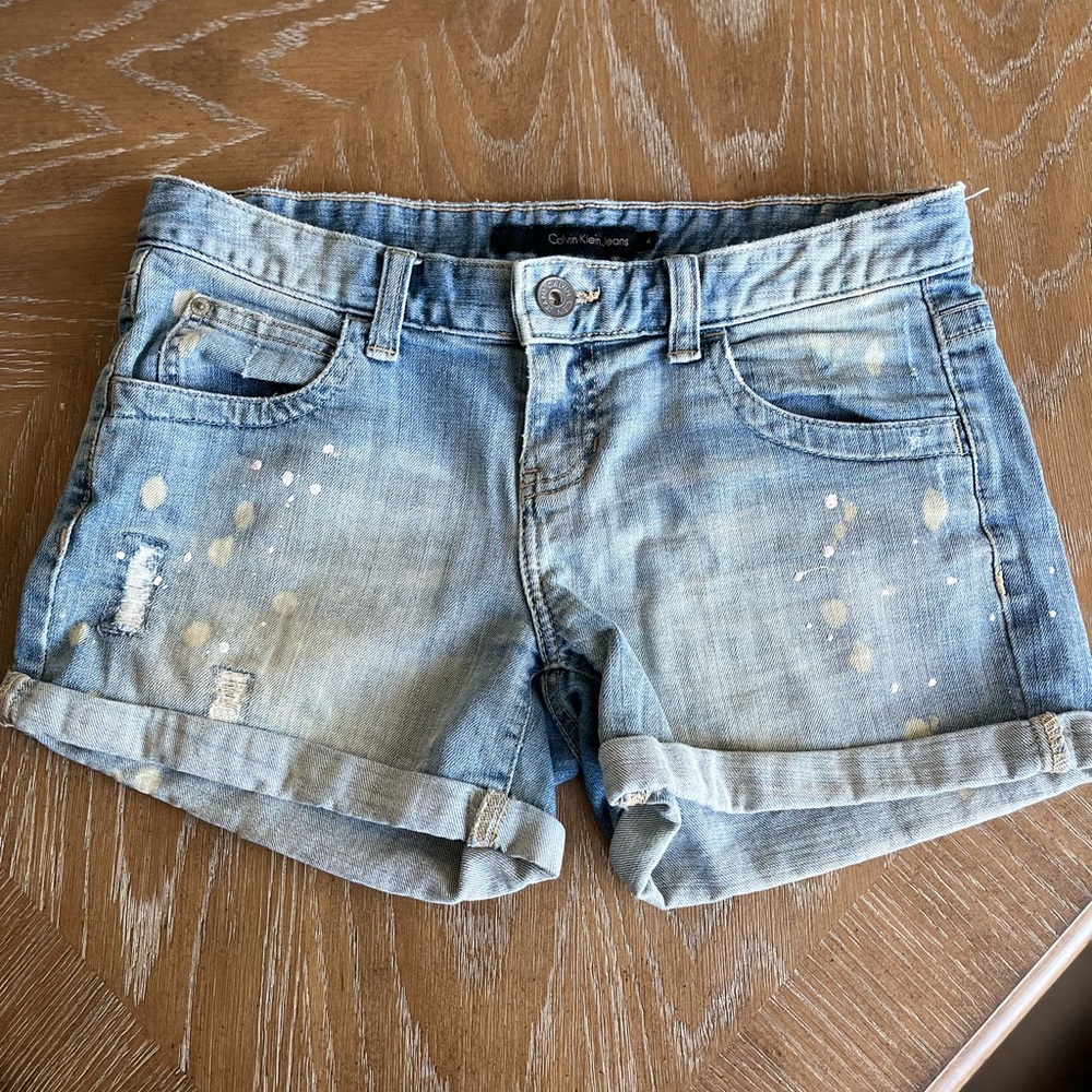 Calvin Klein Women's Blue Denim Shorts